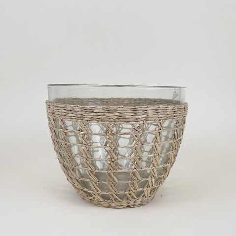 Seagrass Cage Deep Bowl, Lg