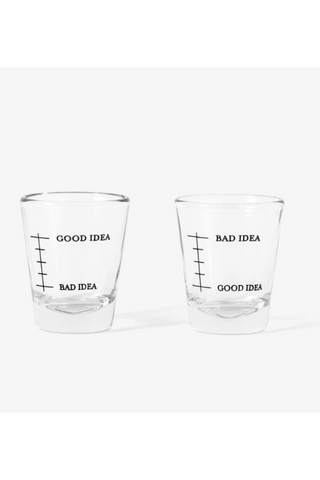 Good/Bad Idea Shot Glasses (set of 2)