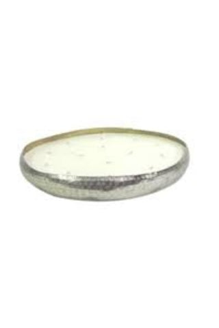 Hammered Metal Candle